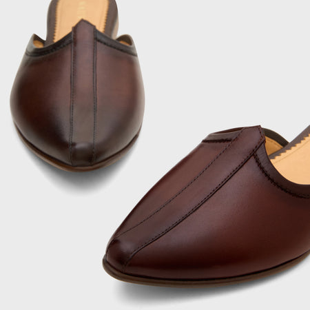 Jutti Slip | Choco Brown Leather