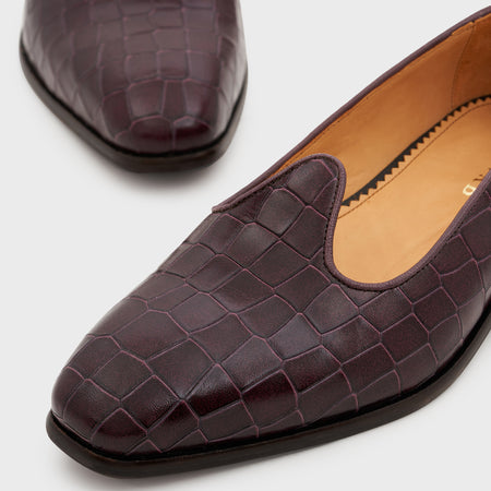 Nagra | Deep Wine Croco Leather