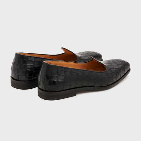 Nagra | Midnight Black Croco Leather