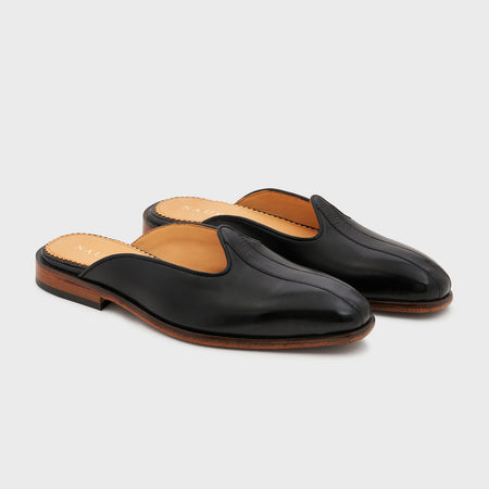 Nagra Slip | Black Leather