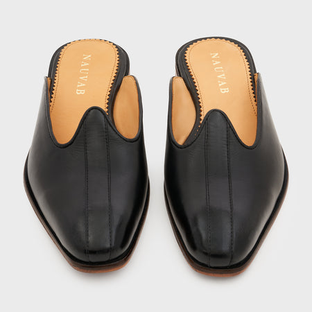 Nagra Slip | Black Leather