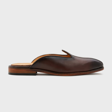 Nagra Slip | Choco Brown Leather