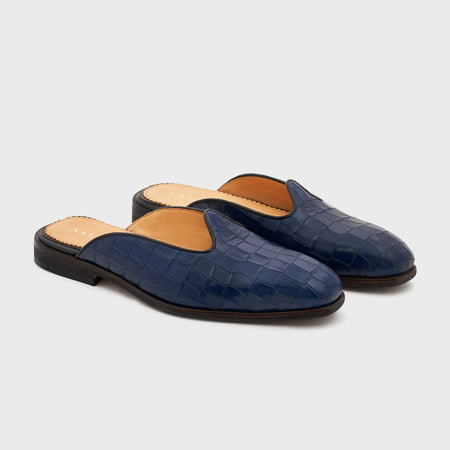 Nagra Slip | Galaxy Blue Croco Leather