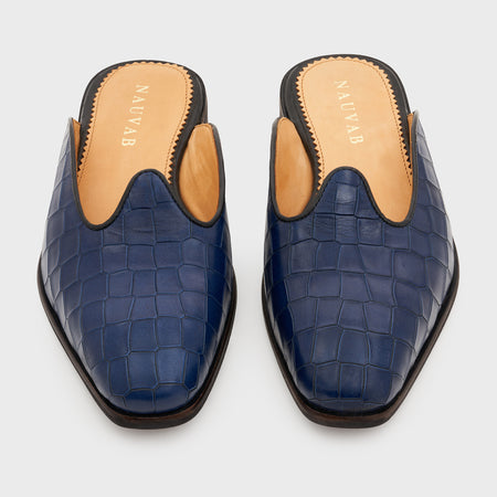 Nagra Slip | Galaxy Blue Croco Leather