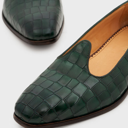 Nagra | Forest Green Croco Leather