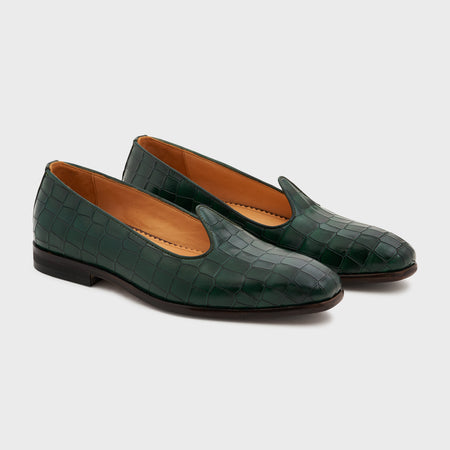 Nagra | Forest Green Croco Leather