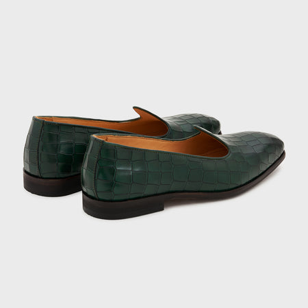 Nagra | Forest Green Croco Leather