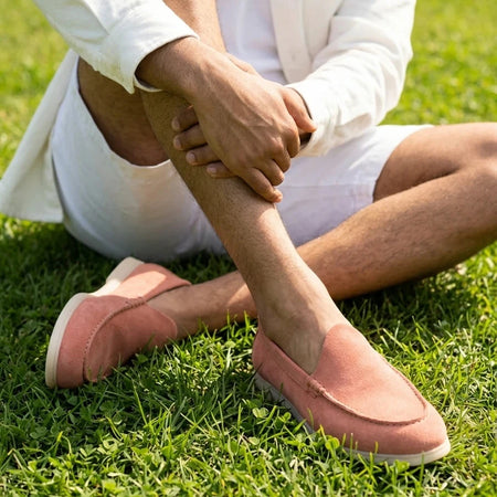 Nagra Loafer | Peach Suede