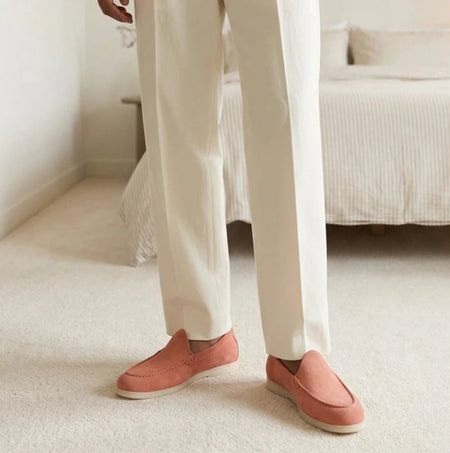 Nagra Loafer | Peach Suede