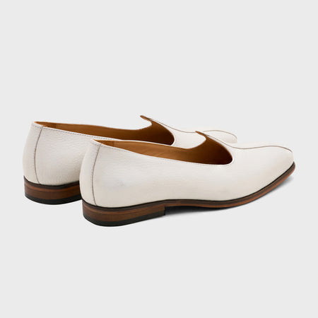 Nagra | White Milled Leather