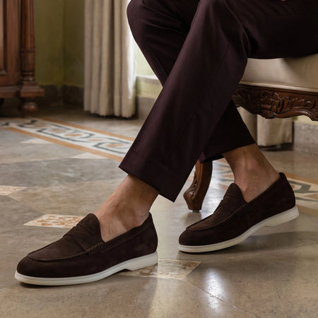 Penny Loafer | Dark Chocolate Suede
