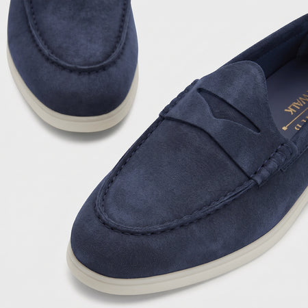 Penny Loafer | Deep Blue Suede