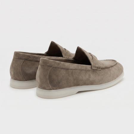 Penny Loafer | Taupe Suede