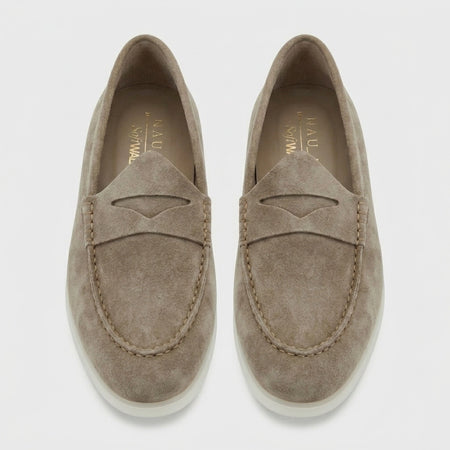 Penny Loafer | Taupe Suede