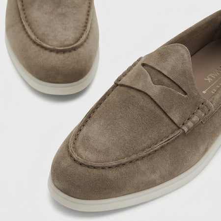 Penny Loafer | Taupe Suede