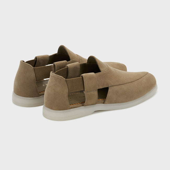 Summer Peshauri | Khaki Suede