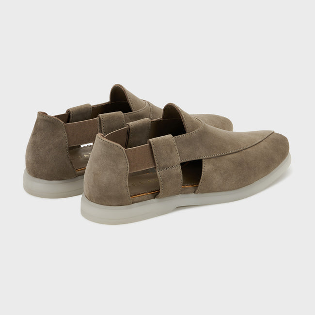 Summer Peshauri | Taupe Suede