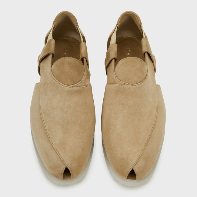 Summer Peshauri | Warm Sand Suede