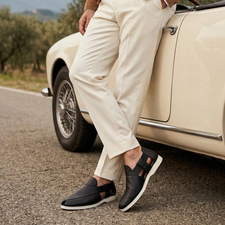 Summer Peshauri | Deep Blue Leather