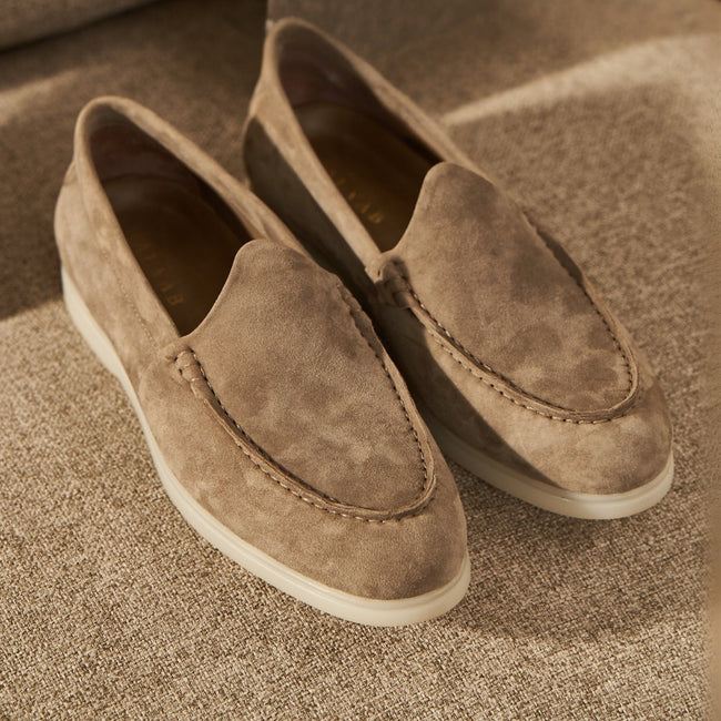 Nagra Loafer | Taupe Suede
