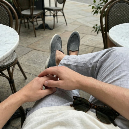 Nagra Loafer | Dark Stone Suede